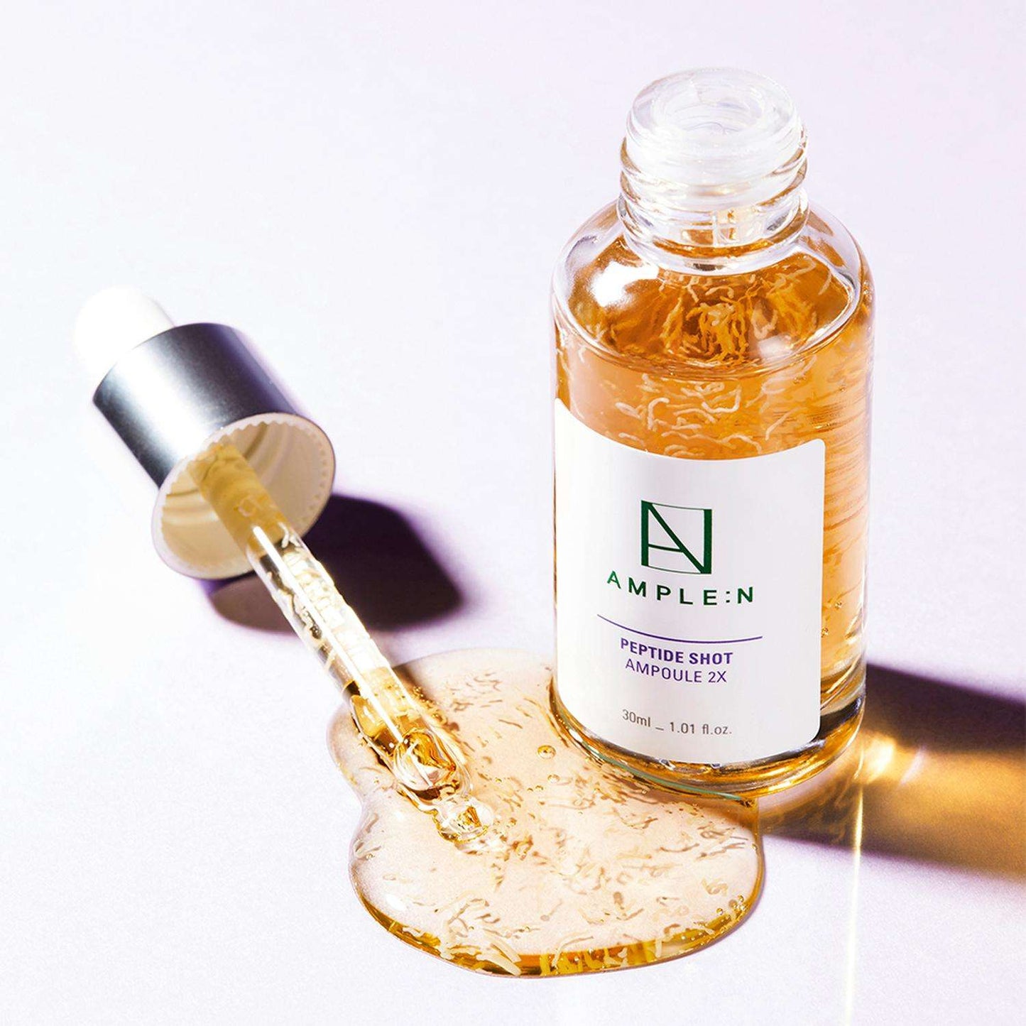 Mini sérum facial antiedad péptidos AMPLEN reafirmante y antiarrugas 10ml para piel firme y elástica