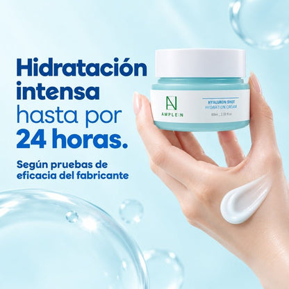 Pack Crema Facial Coreana Ácido Hialurónico 60 + 30 ml AMPLEN