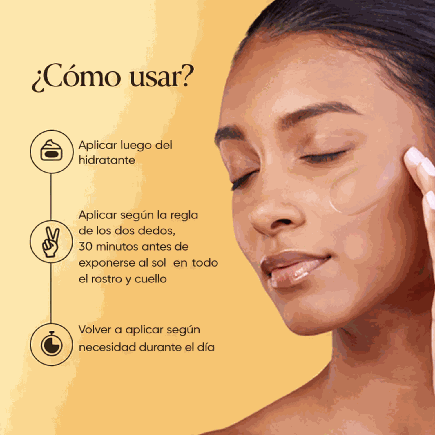 Protector solar con color Belif SPF50+ textura ligera y acabado natural