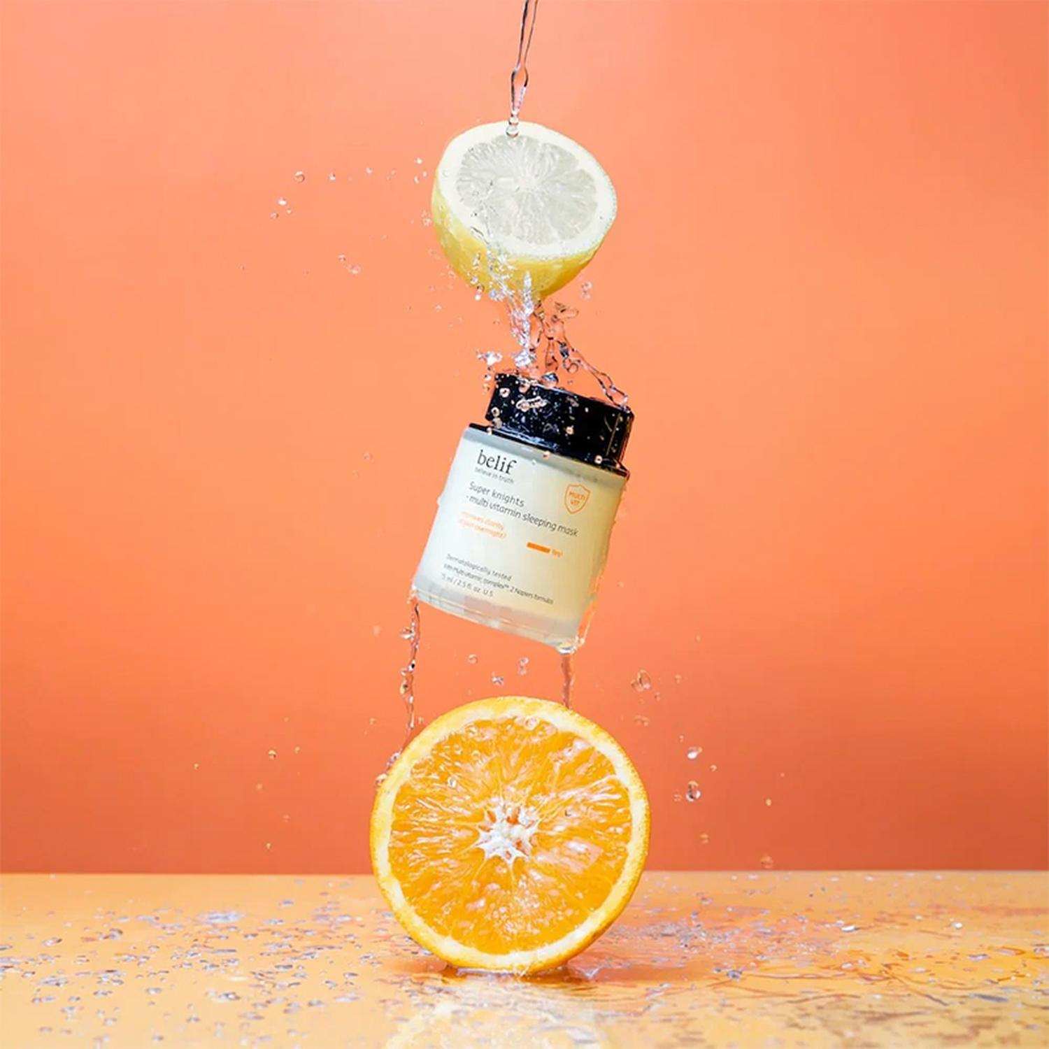 Belif Super Knights vitamin mask cítricos